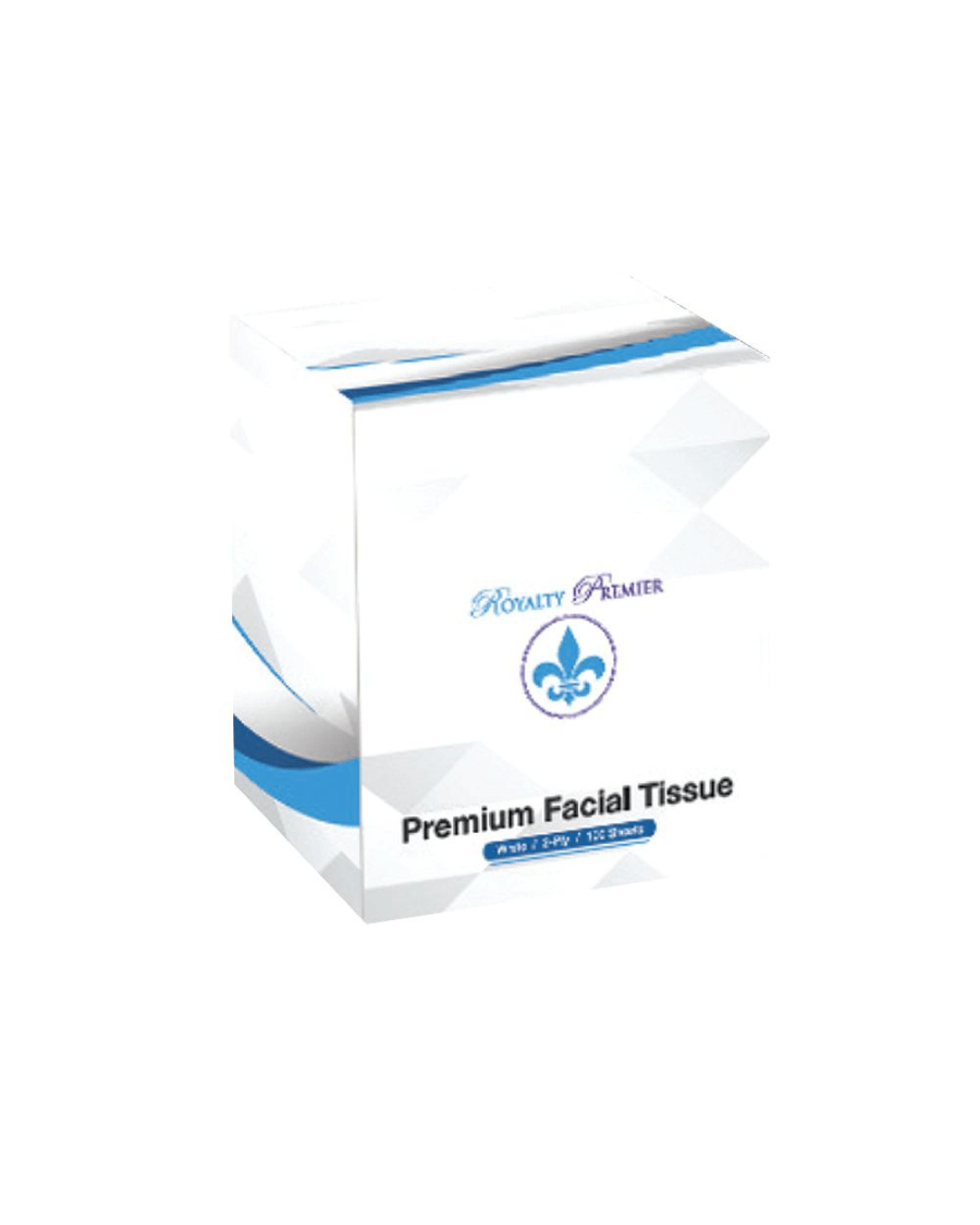Royalty Cube Facial Tissue, 2 - Ply, White, 7.48" x 7.48", 85 Sheets, 36 Boxes - RP-CFT3685V - CleanCo