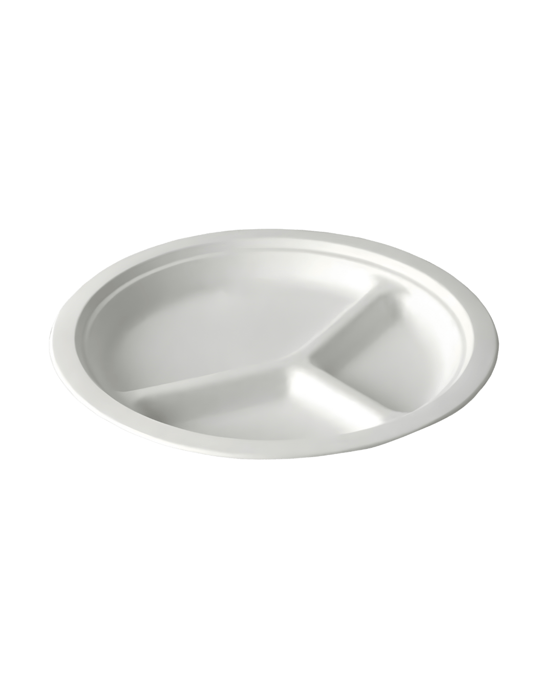 Royalty Eco Premium 10" Bagasse Plates, 3 Compartment - REP-BP103 - CleanCo