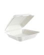 Royalty Eco Premium 8" x 8", 1 Compartment, Bagasse Hinged Container - REP-BHC881 - CleanCo