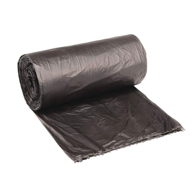 Royalty Low Density Trash Can Liner 8 Gallon 24x23 .6mil Black - CleanCo