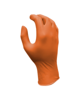 Royalty Premier Medium Orange 8mil Diamond Textured Powder Free Gloves - RP-DGPFNO-M - CleanCo