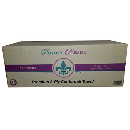 Royalty Premium 2-Ply Virgin Centerpull Towel - 7.75" x 10" - CleanCo