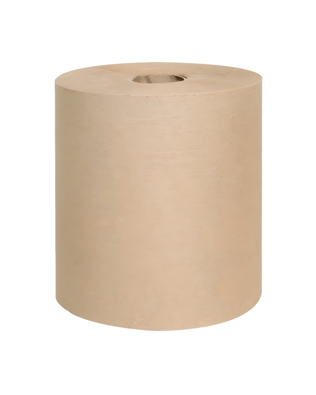 Royalty Recycled Kraft Hard Roll Towel 7.8"x600ft - RE-HWT600K - CleanCo
