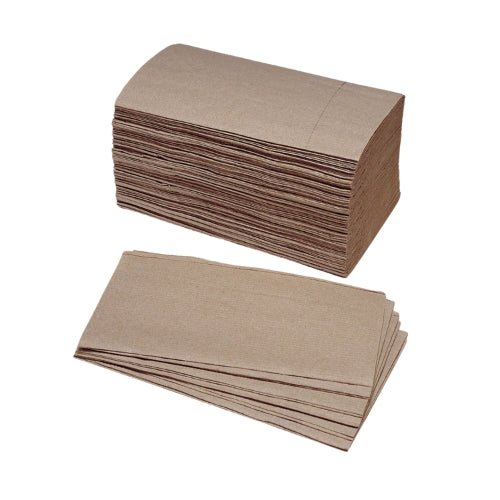 Royalty Recycled Kraft Singlefold Paper Towels, 9" x 9.85", 12/334 (4008/cs) - CleanCo