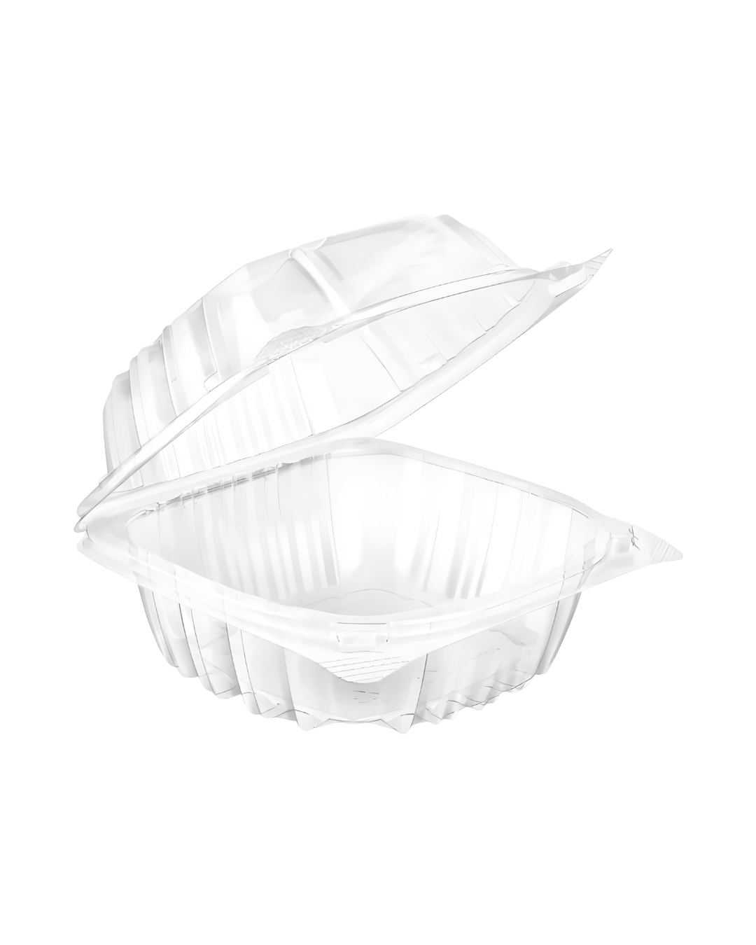 Royalty Take - Out Container Hinged 9X6 IN RPET Clear 250/Case - MPS-HCPET96 - CleanCo