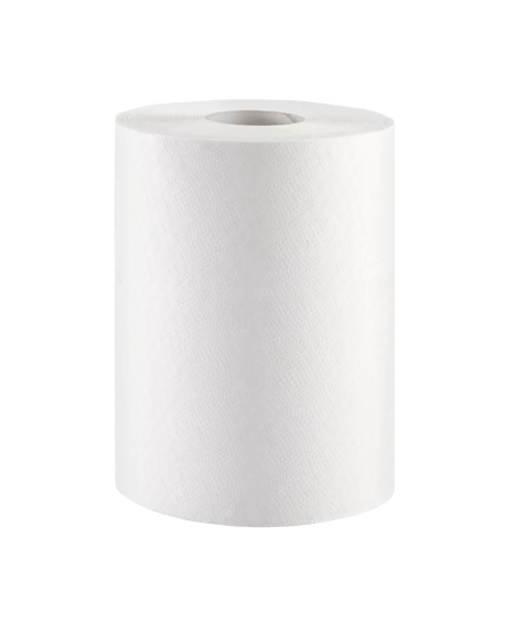 Royalty Virgin White Hard Roll Towel 7.8" x 350ft - RP-HWT350V - CleanCo