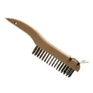 SHOE HANDLE STYLE SCRATCH BRUSH W/ SCRAPER - CleanCo