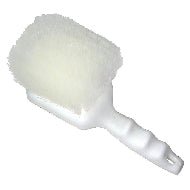Soft Nylon Utility Brush White 8″ Handle - CleanCo