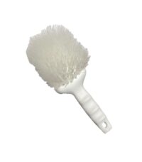 White Poly Bristle Brush White - CleanCo